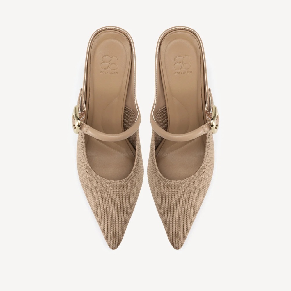 GraceLithe Pointed Toe Heeled Mules - Picture 3 of 12